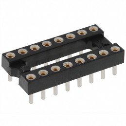 1 pcs : 115-43-316-41-001000 - CONN IC DIP SOCKET 16POS GOLD