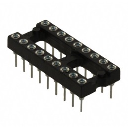 1 pcs : 110-93-318-41-001000 - CONN IC DIP SOCKET 18POS GOLD