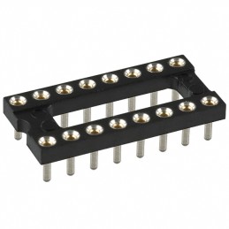 1 pcs : 115-43-316-41-003000 - CONN IC DIP SOCKET 16POS GOLD