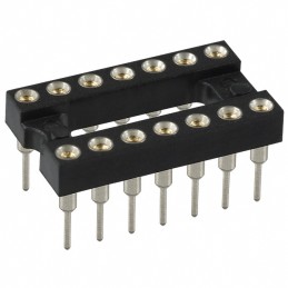 1 pcs : 111-93-314-41-001000 - CONN IC DIP SOCKET 14POS GOLD