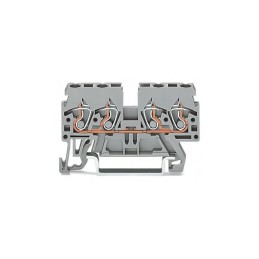 1 pcs : 870-833 - 4-CONDUCTOR THROUGH TERMINAL BLO