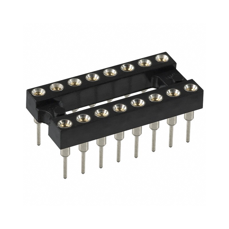 1 pcs : 111-93-316-41-001000 - CONN IC DIP SOCKET 16POS GOLD