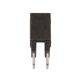 1 pcs : 09330009822 - JUMPER ACROSS 2X1 BLACK 16A