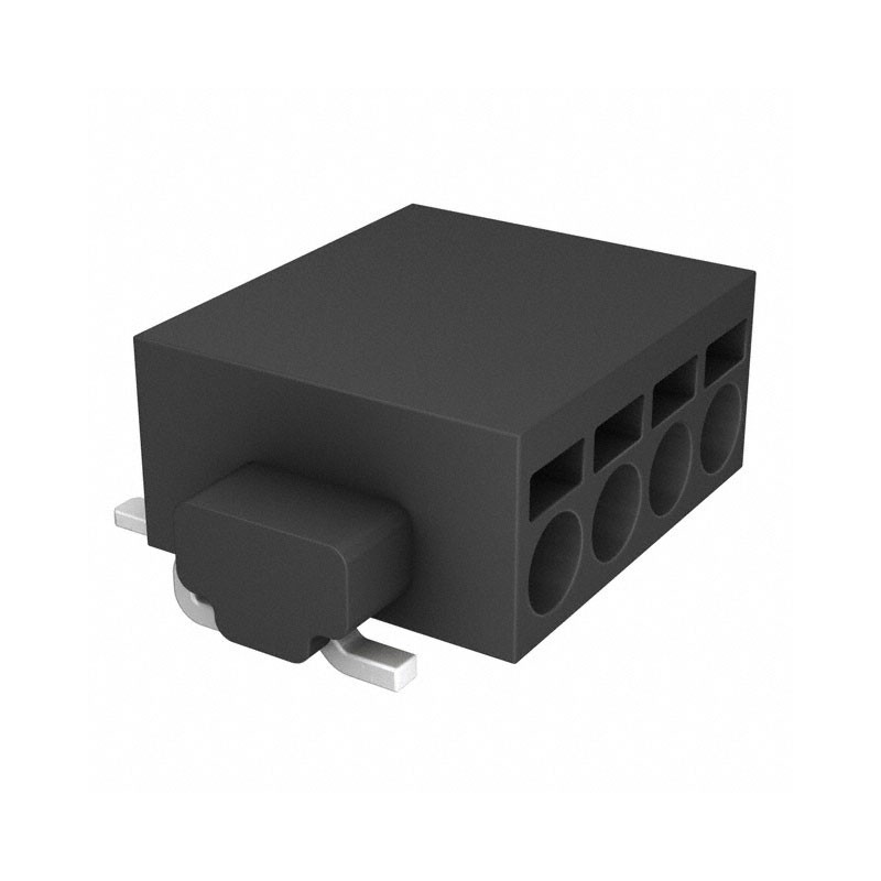 1 pcs : XW4L-04A1-H1 - TERM BLK 4P SIDE ENT 2.54MM SMD