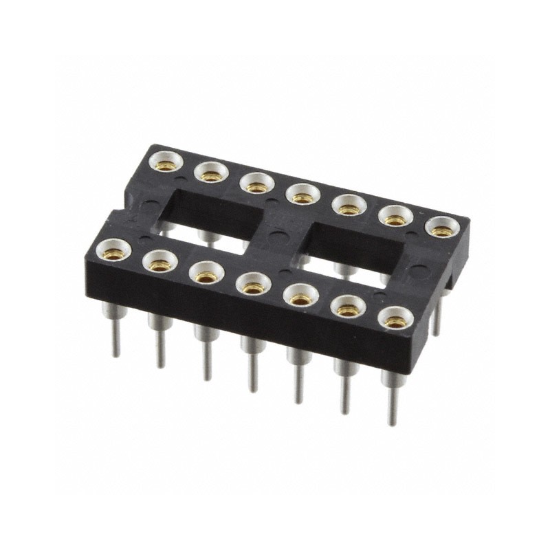 1 pcs : ICA-314-SST - CONN IC DIP SOCKET 14POS GOLD
