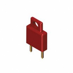 1 pcs : 1463R - PLUG SHORTING INSULATED RED