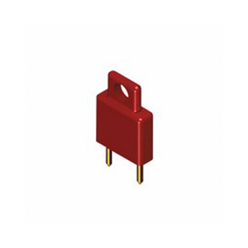 1 pcs : 1463R - PLUG SHORTING INSULATED RED