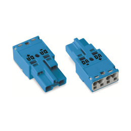1 pcs : 770-1112 - PLUG 2-POLE BLUE