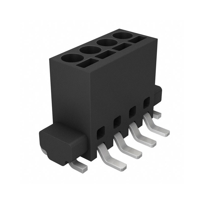 1 pcs : XW4L-04A1-V1 - TERM BLK 4POS TOP ENT 2.54MM SMD