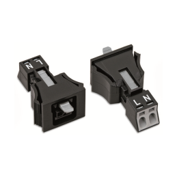 1 pcs : 890-702 - SNAP-IN SOCKET BLACK