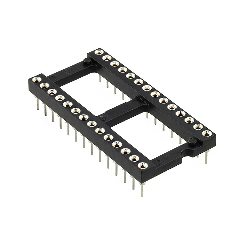 1 pcs : D2828-42 - CONN IC DIP SOCKET 28POS GOLD