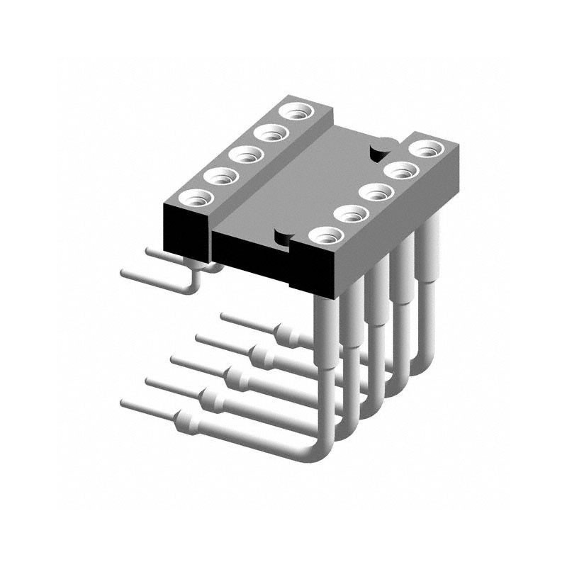 1 pcs : 299-87-310-10-001101 - CONN IC DIP SOCKET 10POS GOLD