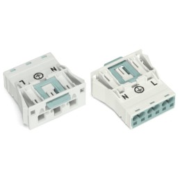 1 pcs : 770-733 - SNAP-IN PLUG WHITE