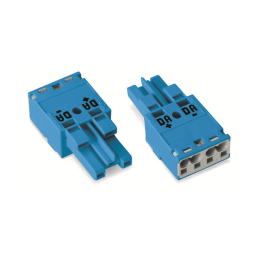 1 pcs : 770-1102 - SOCKET 2-POLE BLUE