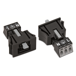 1 pcs : 890-713 - SNAP-IN PLUG BLACK