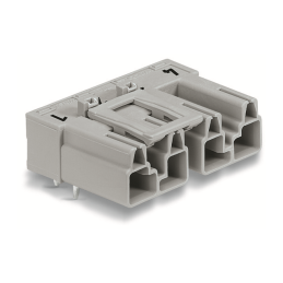 1 pcs : 770-854/011-000 - PLUG FOR PCBS ANGLED 4-POLE, GRA