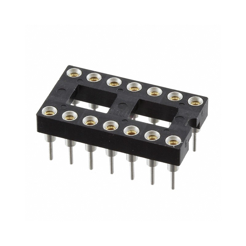 1 pcs : ICA-314-SGT - CONN IC DIP SOCKET 14POS GOLD