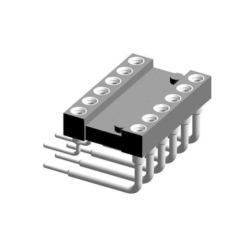 1 pcs : 299-87-312-11-001101 - CONN IC DIP SOCKET 12POS GOLD