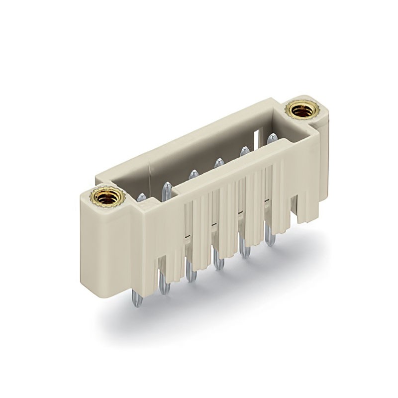 1 pcs : 734-133/108-000 - HEADER MALE VERT W/THREAD 3POS