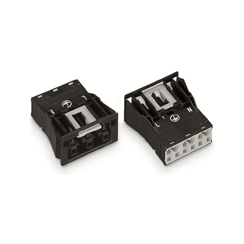 1 pcs : 770-703 - SNAP-IN SOCKET BLACK