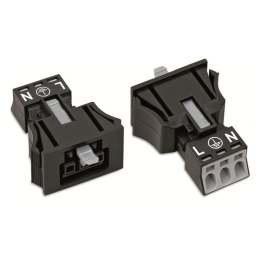 1 pcs : 890-703 - SNAP-IN SOCKET BLACK