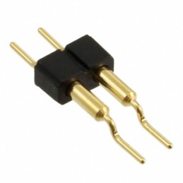 1 pcs : 339-10-102-40-000000 - CONN SHUNT 2POS INSUL 2.54MM GLD