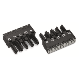 1 pcs : 770-205 - SOCKET 5-POLE BLACK