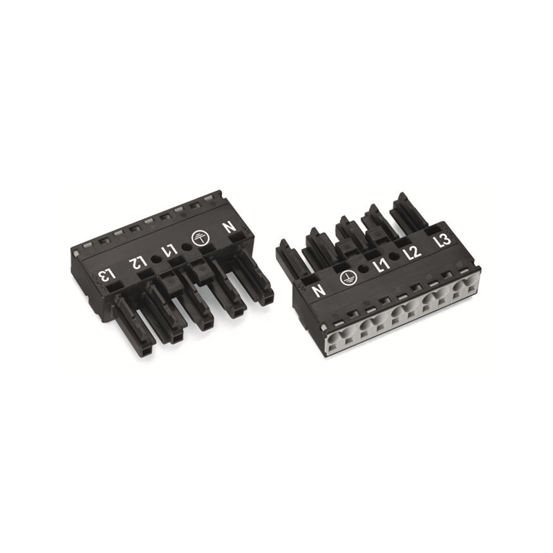 1 pcs : 770-205 - SOCKET 5-POLE BLACK