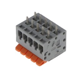 1 pcs : 2601-3105 - TERM BLK PCB LEVER 3.5MM 5POS