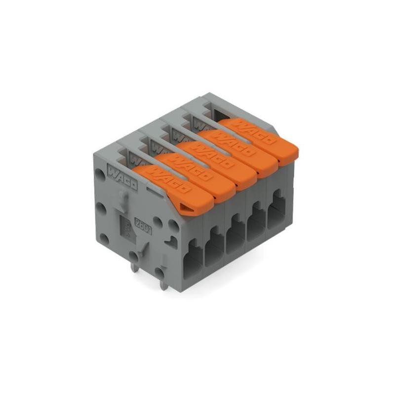 1 pcs : 2601-1105 - TERM BLK PCB LEVER 3.5MM 5POS