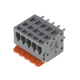 1 pcs : 2601-1105 - TERM BLK PCB LEVER 3.5MM 5POS