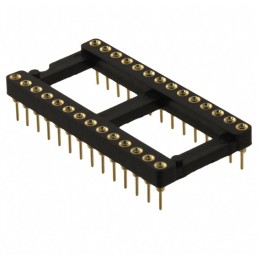 1 pcs : 115-43-628-41-001000 - CONN IC DIP SOCKET 28POS GOLD