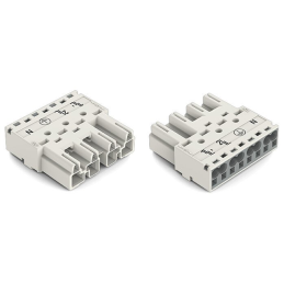 1 pcs : 770-234 - PLUG 4-POLE, WHITE