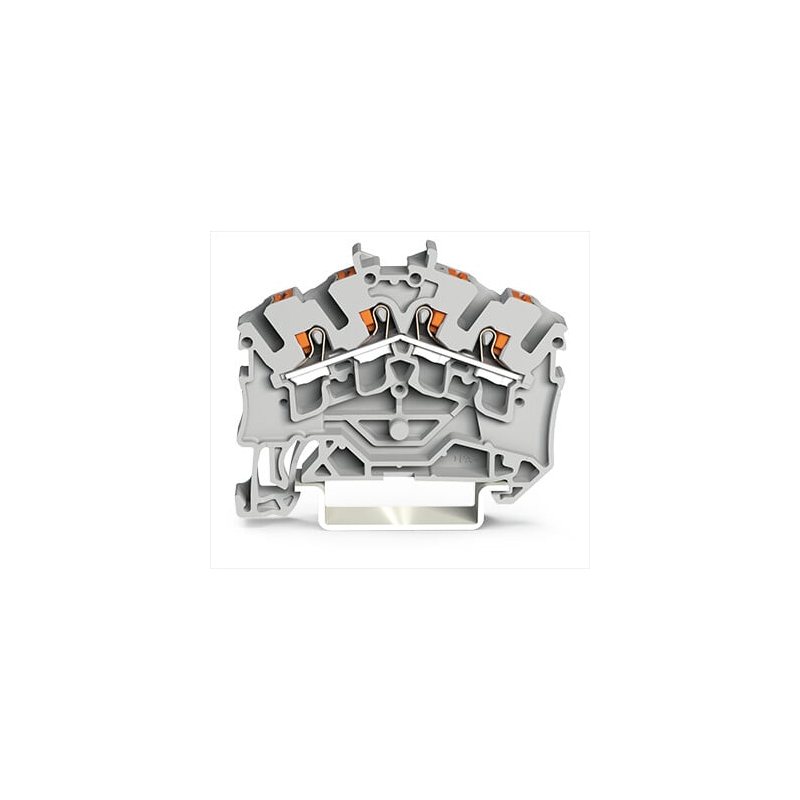 1 pcs : 2202-6401 - 4-CONDUCTOR THROUGH TERMINAL BLO