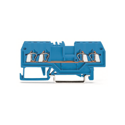1 pcs : 279-834 - 4-CONDUCTOR THROUGH TERMINAL BLO