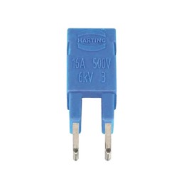 1 pcs : 09330009821 - JUMPER ACROSS 2X1 BLUE 16A