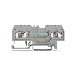 1 pcs : 279-833 - 4-CONDUCTOR THROUGH TERMINAL BLO
