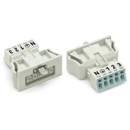 1 pcs : 890-725 - SNAP-IN SOCKET WHITE