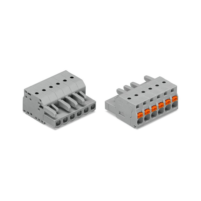 1 pcs : 2231-102/026-000 - 1-CONDUCTOR FEMALE PLUG PUSH-BU