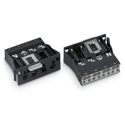 1 pcs : 770-714 - SNAP-IN PLUG BLACK