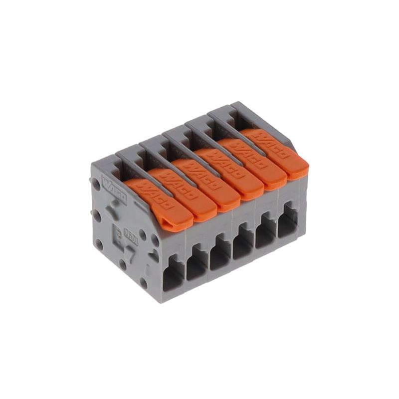 1 pcs : 2601-3106 - TERM BLK PCB LEVER 3.5MM 6POS