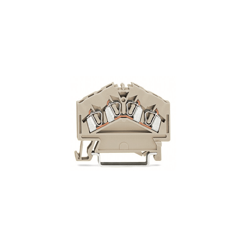 1 pcs : 280-996 - 4-CONDUCTOR THROUGH TERMINAL BLO