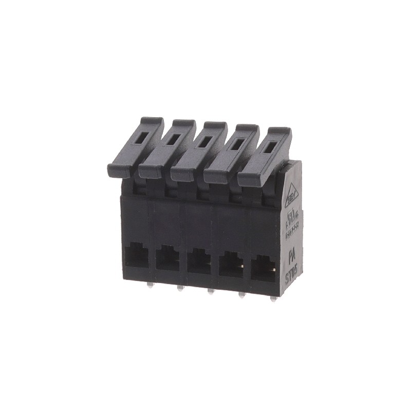 1 pcs : AST0550502 - TERM BLK 5POS SIDE ENTRY 5MM PCB