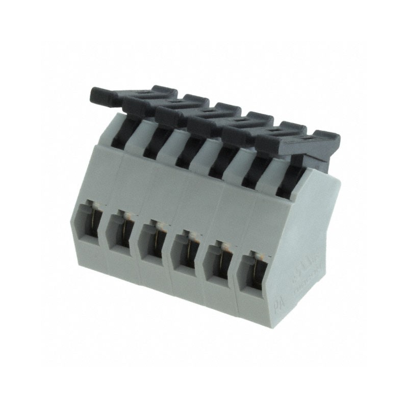 1 pcs : AST1350604 - TERM BLOCK 6POS 45DEG 5MM PCB