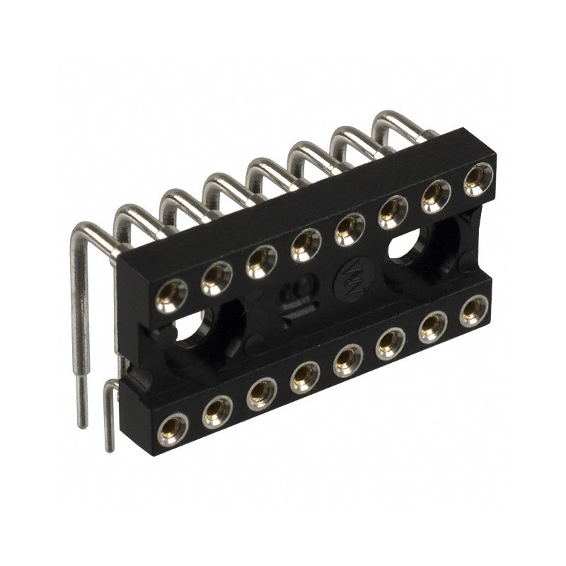 1 pcs : 299-43-316-11-001000 - CONN IC DIP SOCKET 16POS GOLD