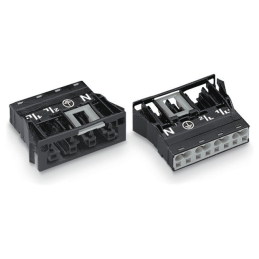 1 pcs : 770-704 - SNAP-IN SOCKET BLACK