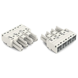 1 pcs : 770-224 - SOCKET 4-POLE, WHITE