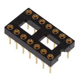 1 pcs : ICA-314-SGG - CONN IC DIP SOCKET 14POS GOLD