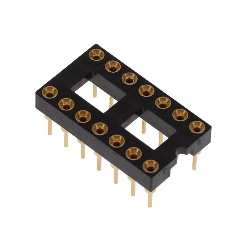 1 pcs : ICA-314-SGG - CONN IC DIP SOCKET 14POS GOLD