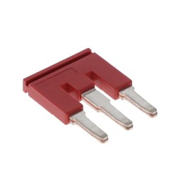 1 pcs : XW5S-P4.0-3RD - SHRT BAR 4MM 3 POLE RED